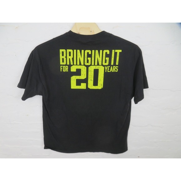 WWE The Rock Shirt 2XL Black Peoples Champ 20 Year Graphic Tee Wrestling Brahma - Picture 4 of 6